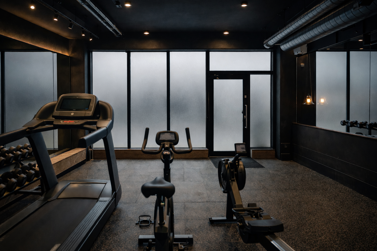 Private cardio training space at Reclusion Dorking